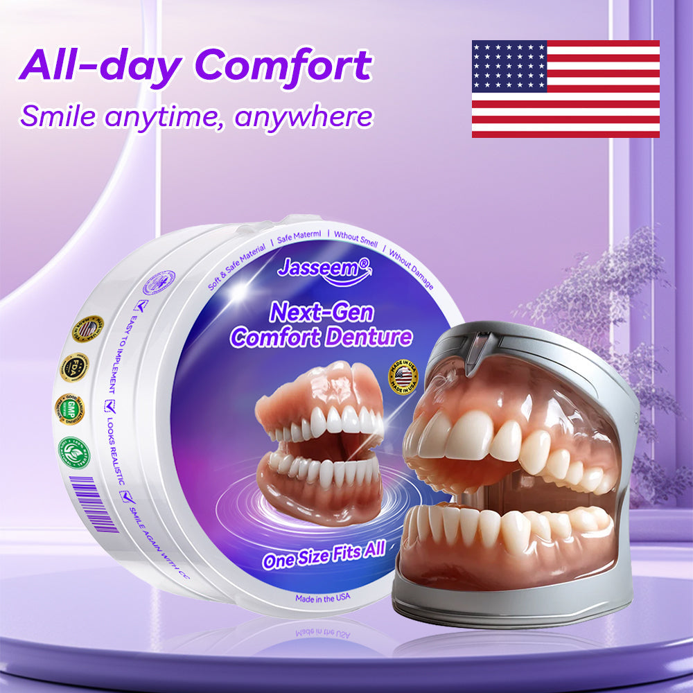 𝐉𝐚𝐬𝐬𝐞𝐞𝐦® Latest Premium Comfort Dentures🎁 (High-End Dentures, Easy to Wear - Limited Time 70% Discount)