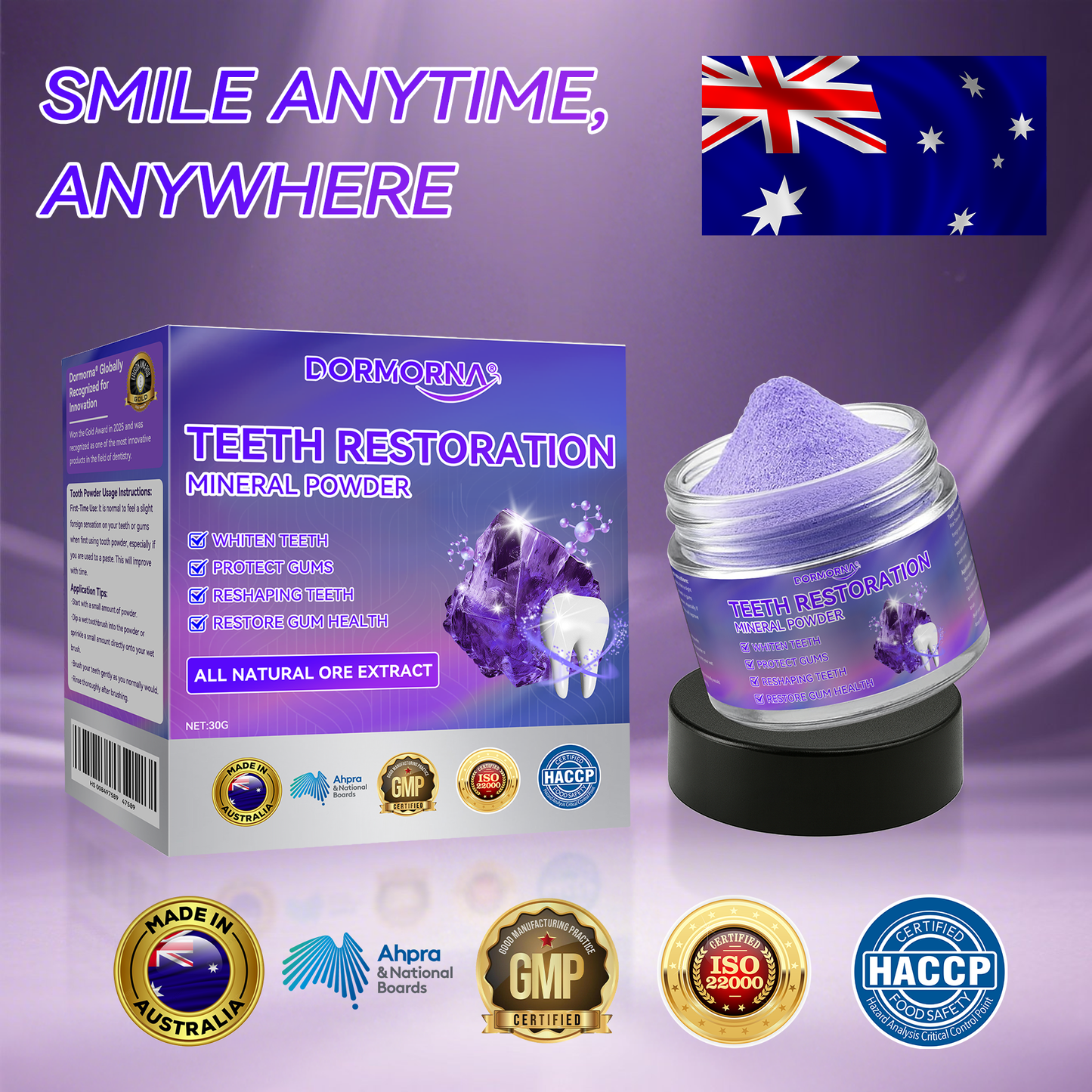 𝑂𝑓𝑓𝑖𝑐𝑖𝑎𝑙 𝑆𝑡𝑜𝑟𝑒🍀|𝐷𝑜𝑟𝑚𝑜𝑟𝑛𝑎® Teeth Restoration Mineral Powder (Recommended by the Australian Dental Association) (Flash Sale - Don’t Miss Out!)