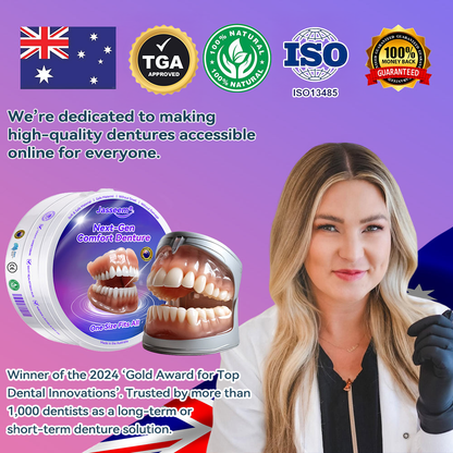 𝐉𝐚𝐬𝐬𝐞𝐞𝐦® Latest Premium Comfort Dentures👩‍⚕️🎉 (High-End Dentures, Easy to Wear - Limited Time 70% Discount)