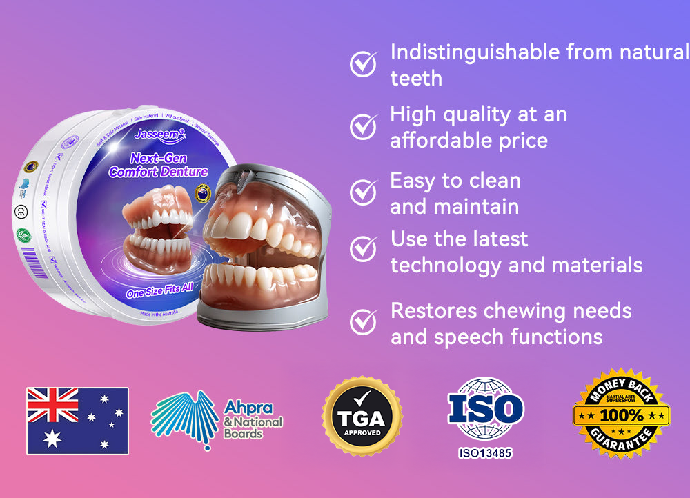 𝐉𝐚𝐬𝐬𝐞𝐞𝐦® Latest Premium Comfort Dentures👩‍⚕️🎉 (High-End Dentures, Easy to Wear - Limited Time 70% Discount)